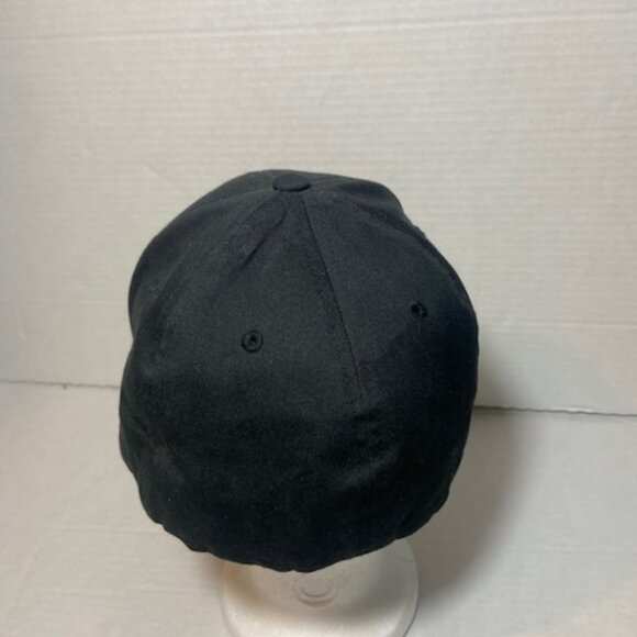 Peterbilt Hat Cap Black/Gradiant Brim Script Spell Out Logo Trucking Dad Fitted - Picture 3 of 5